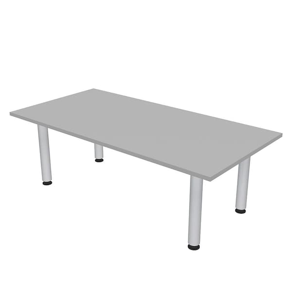 35.5 in W, 71.5 in L, 29 in H, Engineered Wood Top, Grey